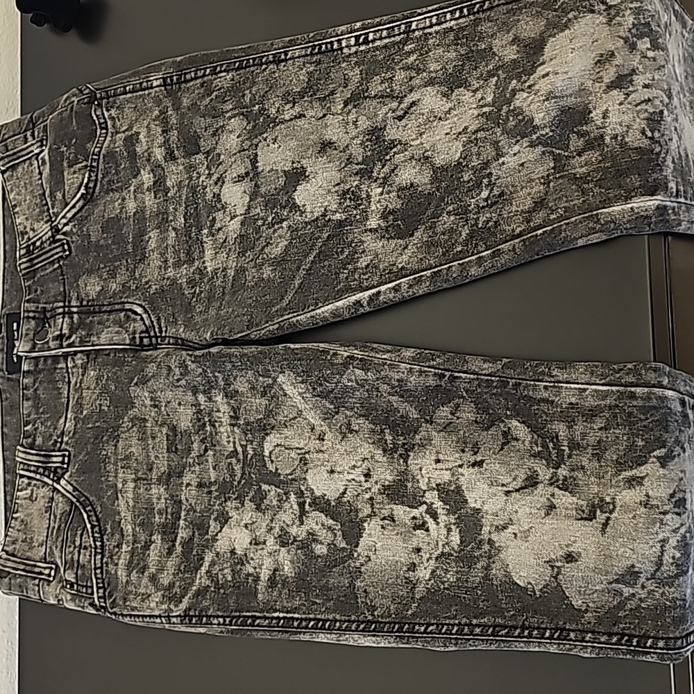 Tie dye slim fit denim jeans